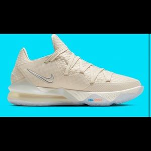(BRAND NEW) Nike LeBron 17 Low Cream shoes